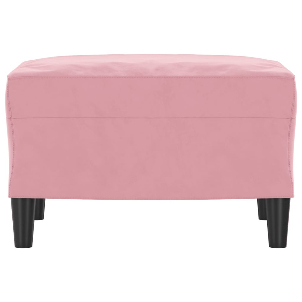 Produktbild för Fotpall rosa 60x50x41 cm sammet