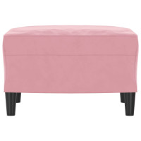 Produktbild för Fotpall rosa 60x50x41 cm sammet