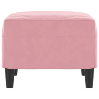 Produktbild för Fotpall rosa 60x50x41 cm sammet