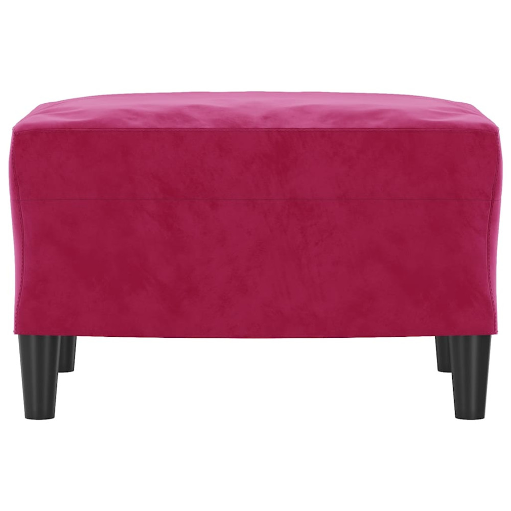 Produktbild för Fotpall vinröd 60x50x41 cm sammet