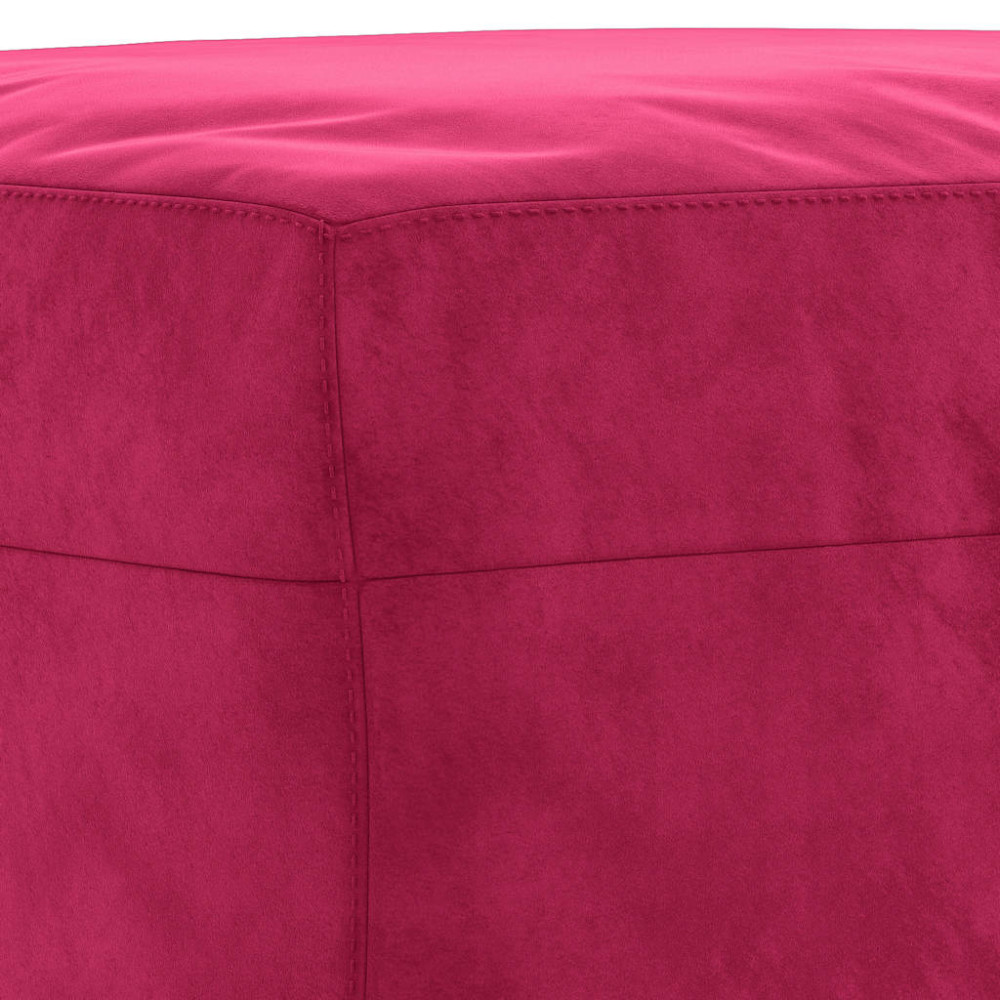 Produktbild för Fotpall vinröd 60x50x41 cm sammet