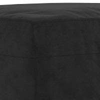 Produktbild för Fotpall svart 60x50x41 cm sammet