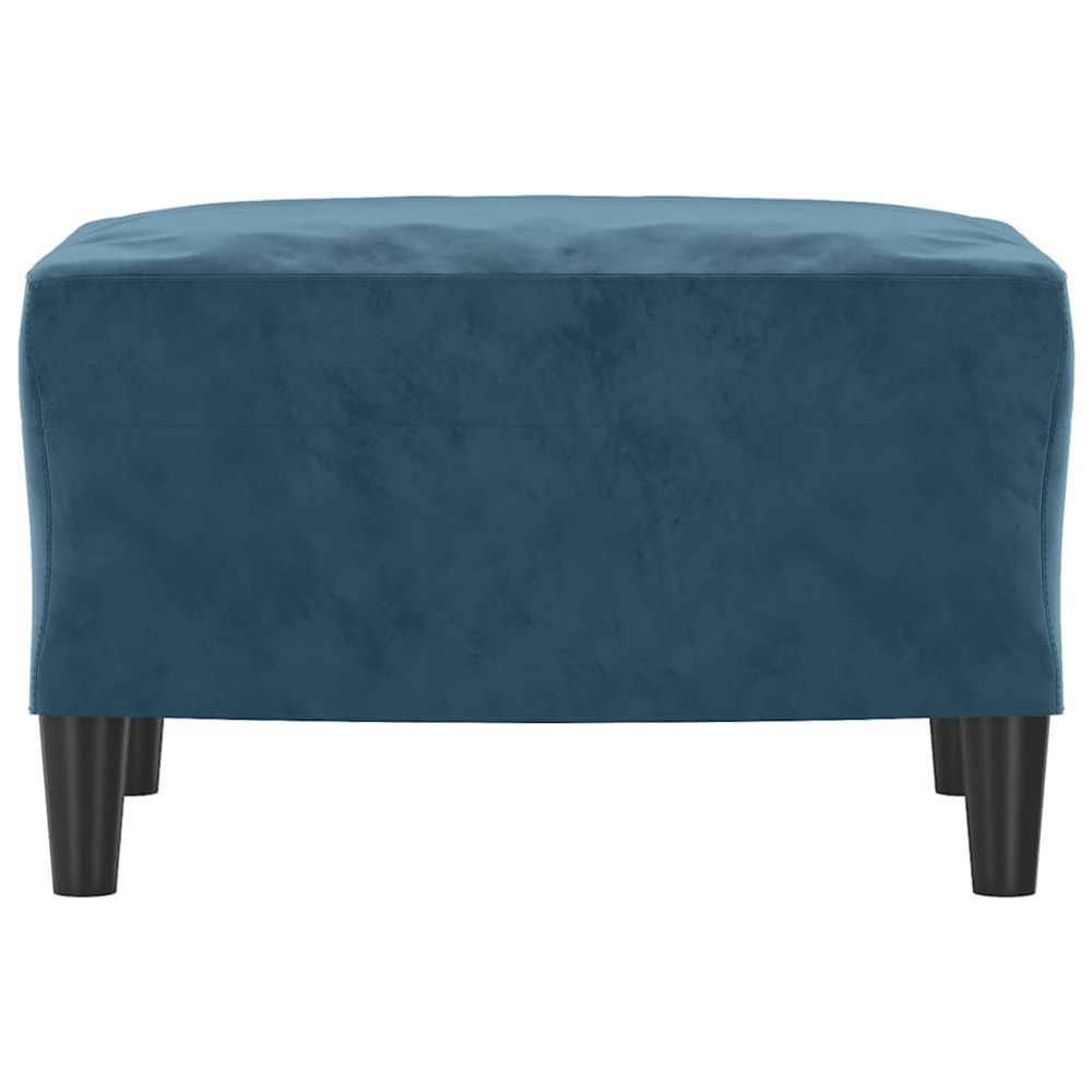Produktbild för Fotpall blå 60x50x41 cm sammet