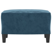 Produktbild för Fotpall blå 60x50x41 cm sammet
