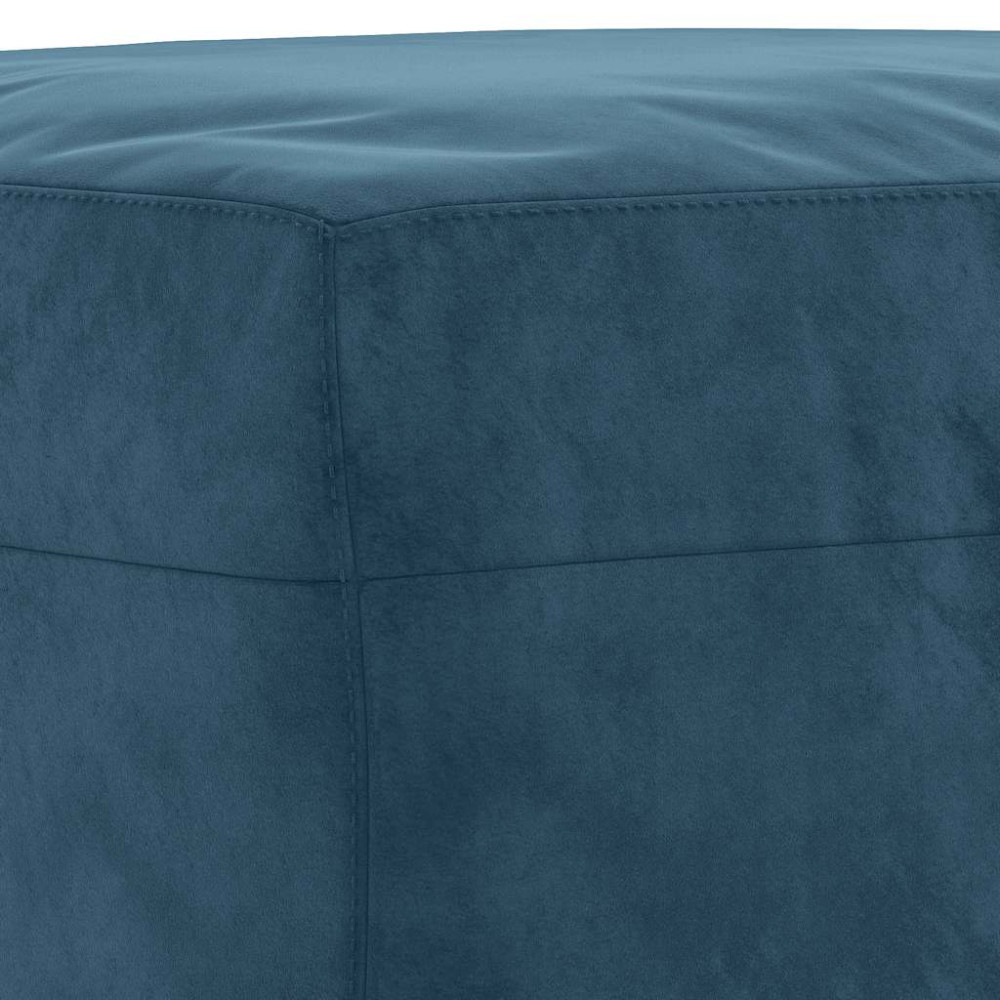 Produktbild för Fotpall blå 60x50x41 cm sammet