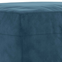 Produktbild för Fotpall blå 60x50x41 cm sammet