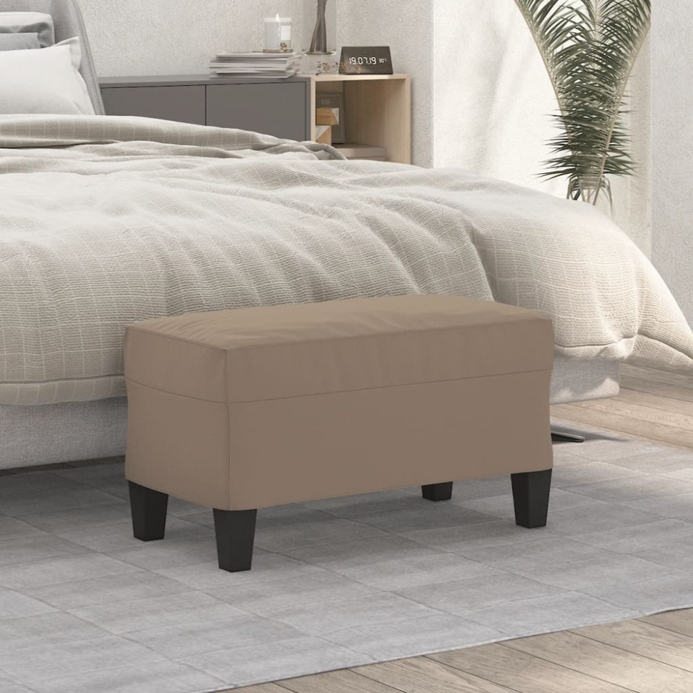 Produktbild för Bänk Taupe 70x35x41 cm mikrofibertyg