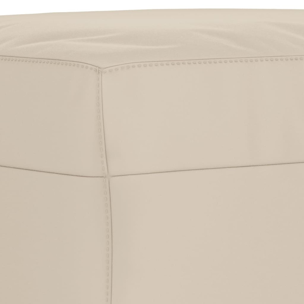 Produktbild för Bänk Gräddvit 70x35x41 cm mikrofibertyg