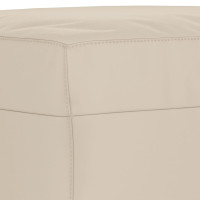 Produktbild för Bänk Gräddvit 70x35x41 cm mikrofibertyg
