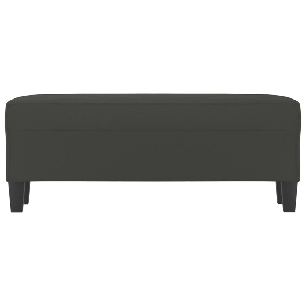 Produktbild för Bänk Mörkgrå 100x35x41 cm mikrofibertyg