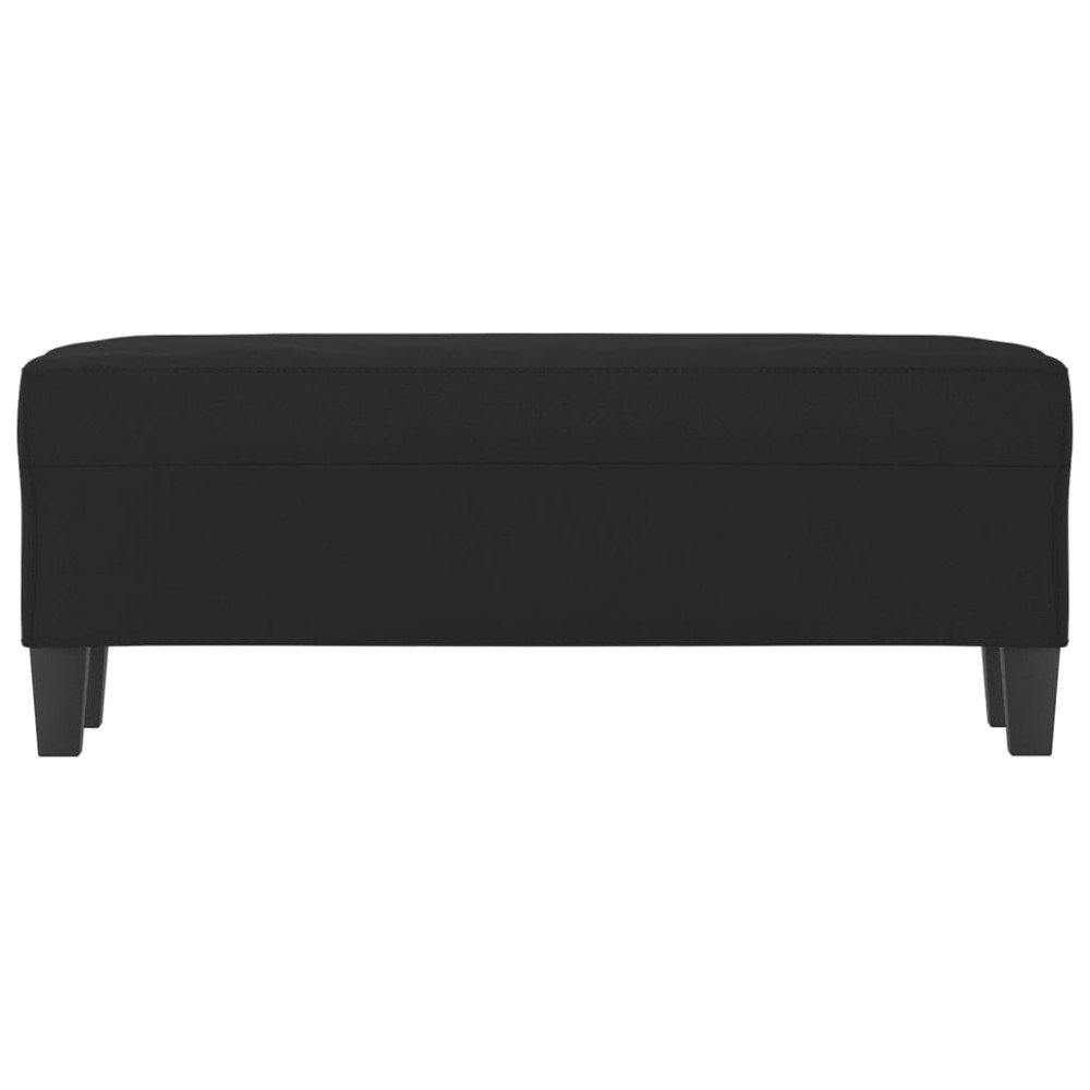 Produktbild för Bänk Svart 100x35x41 cm mikrofibertyg