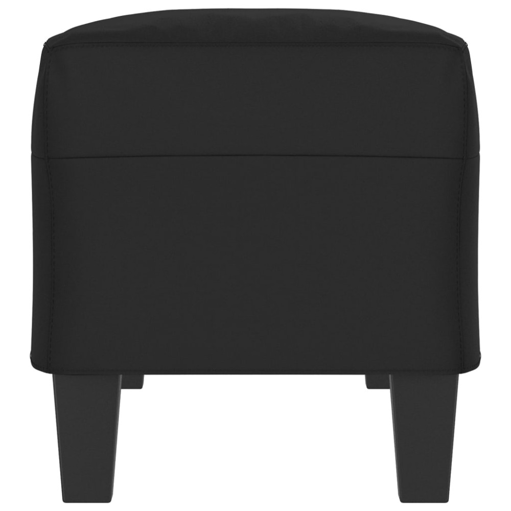 Produktbild för Bänk Svart 100x35x41 cm mikrofibertyg