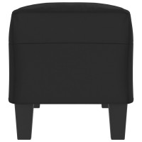 Produktbild för Bänk Svart 100x35x41 cm mikrofibertyg