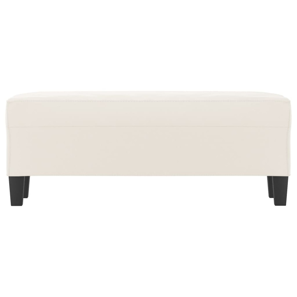 Produktbild för Bänk Beige 100x35x41 cm mikrofibertyg