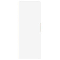 Produktbild för Väggskåp vit högglans 69,5x32,5x90 cm konstruerat trä