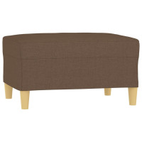 Produktbild för Fotpall brun 70x55x41 cm tyg