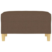 Produktbild för Fotpall brun 70x55x41 cm tyg