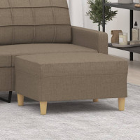 Produktbild för Fotpall Taupe 70x55x41 cm tyg