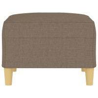 Produktbild för Fotpall Taupe 70x55x41 cm tyg