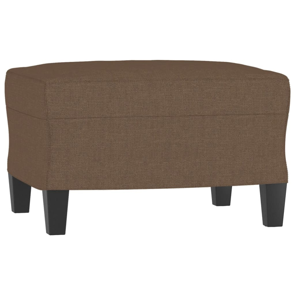 Produktbild för Fotpall brun 60x50x41 cm tyg