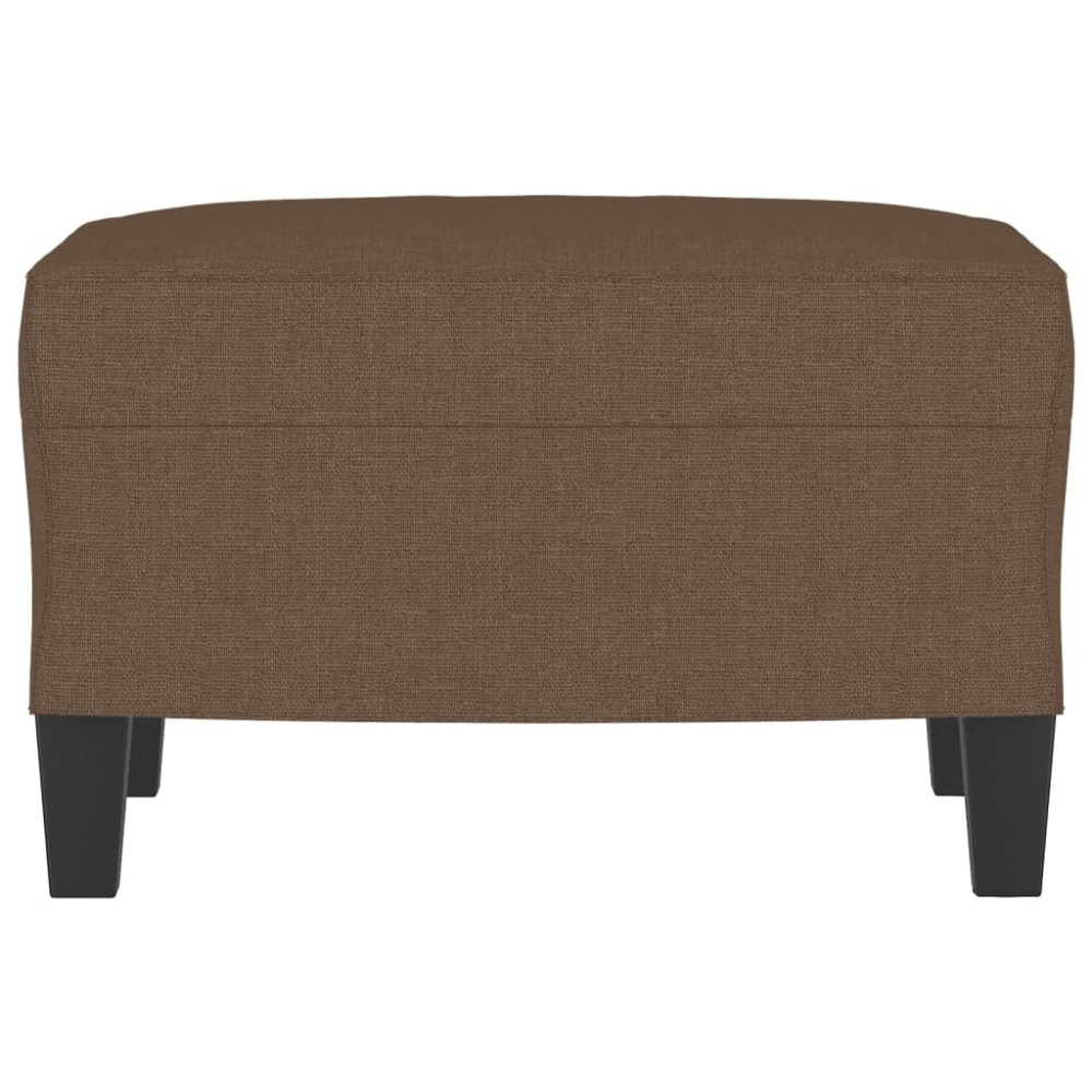 Produktbild för Fotpall brun 60x50x41 cm tyg