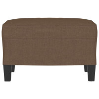 Produktbild för Fotpall brun 60x50x41 cm tyg