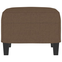 Produktbild för Fotpall brun 60x50x41 cm tyg