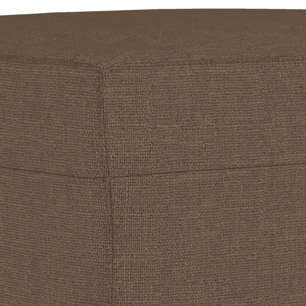 Produktbild för Fotpall brun 60x50x41 cm tyg