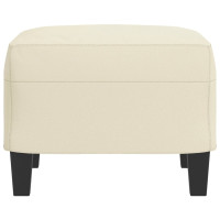 Produktbild för Fotpall gräddvit 60x50x41 cm konstläder