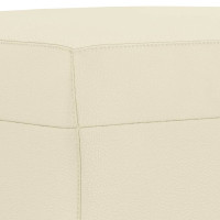 Produktbild för Fotpall gräddvit 60x50x41 cm konstläder
