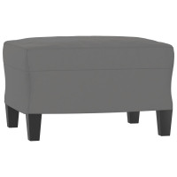 Produktbild för Fotpall mörkgrå 60x50x41 cm mikrofibertyg