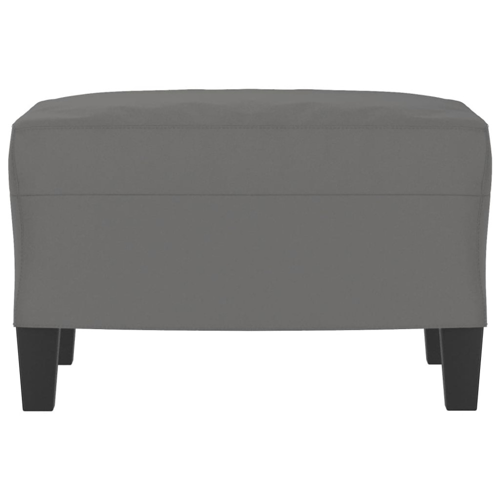 Produktbild för Fotpall mörkgrå 60x50x41 cm mikrofibertyg