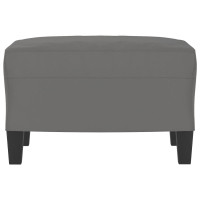 Produktbild för Fotpall mörkgrå 60x50x41 cm mikrofibertyg