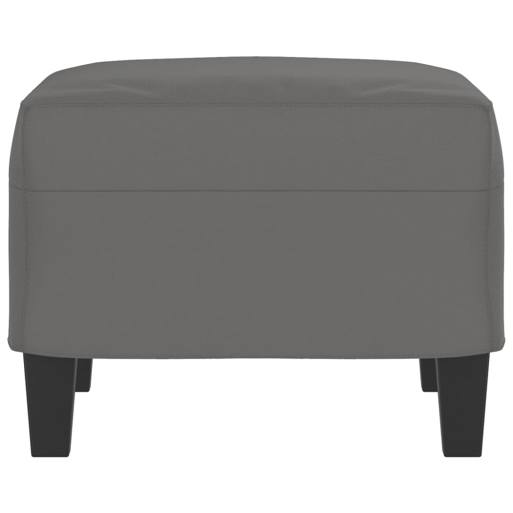 Produktbild för Fotpall mörkgrå 60x50x41 cm mikrofibertyg