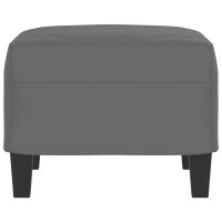 Produktbild för Fotpall mörkgrå 60x50x41 cm mikrofibertyg