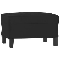 Produktbild för Fotpall Svart 60x50x41 cm mikrofibertyg