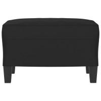 Produktbild för Fotpall Svart 60x50x41 cm mikrofibertyg