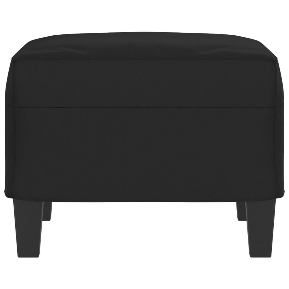 Produktbild för Fotpall Svart 60x50x41 cm mikrofibertyg