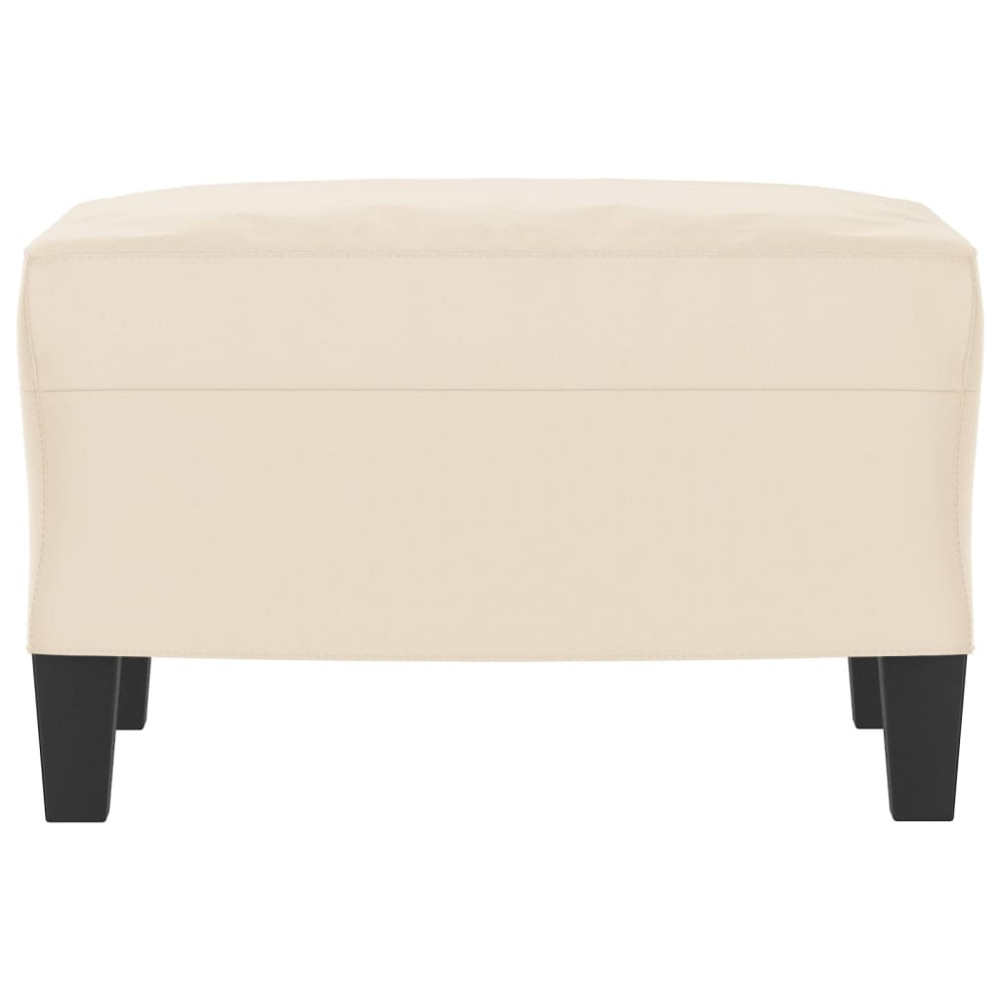 Produktbild för Fotpall Beige 60x50x41 cm mikrofibertyg
