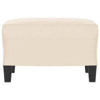 Produktbild för Fotpall Beige 60x50x41 cm mikrofibertyg