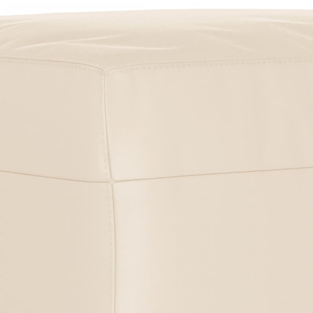 Produktbild för Fotpall Beige 60x50x41 cm mikrofibertyg