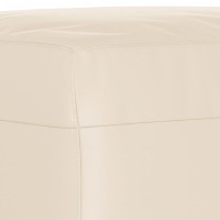 Produktbild för Fotpall Beige 60x50x41 cm mikrofibertyg