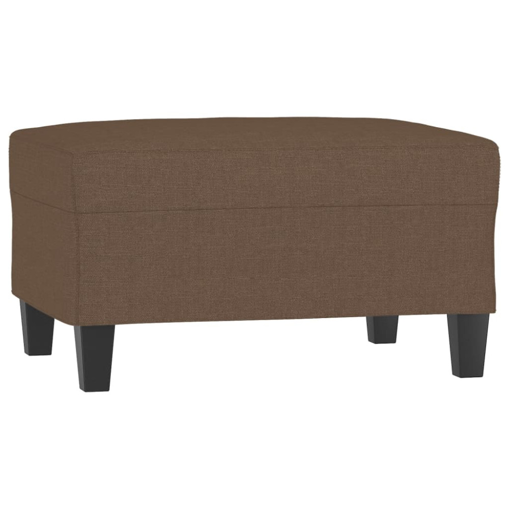 Produktbild för Fotpall brun 70x55x41 cm tyg