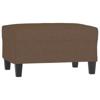 Produktbild för Fotpall brun 70x55x41 cm tyg