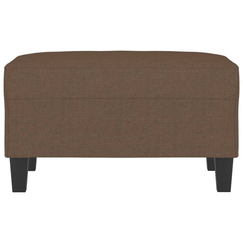 Produktbild för Fotpall brun 70x55x41 cm tyg