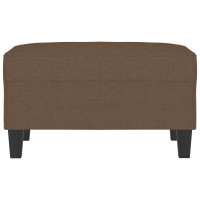 Produktbild för Fotpall brun 70x55x41 cm tyg