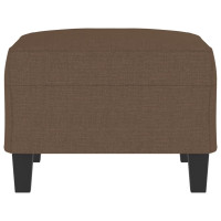 Produktbild för Fotpall brun 70x55x41 cm tyg