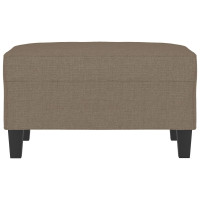 Produktbild för Fotpall Taupe 70x55x41 cm tyg