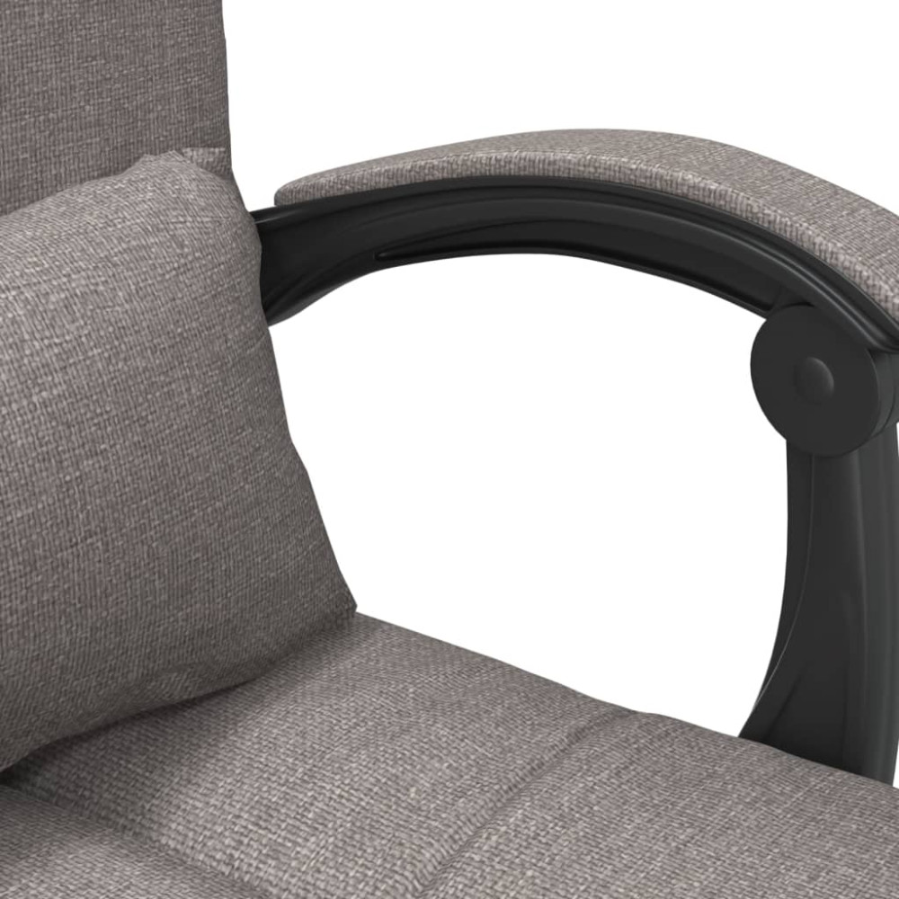Produktbild för Kontorsstol med massage taupe tyg