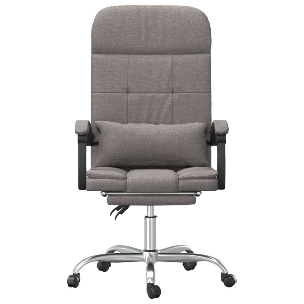 Produktbild för Kontorsstol med massage taupe tyg